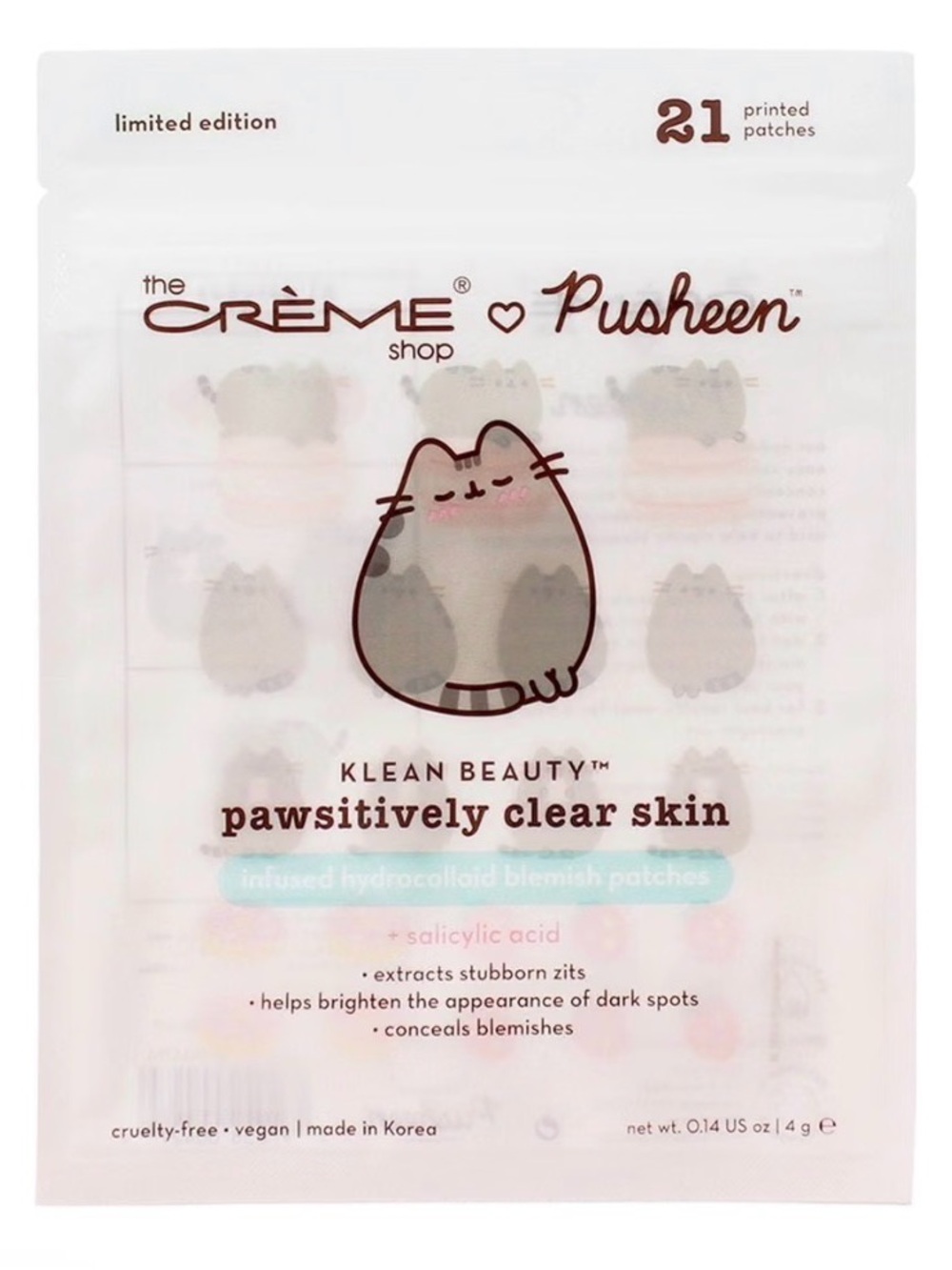 The Crème Shop Pusheen Pawsitively Clear Skin Hydrocolloid Blemish Patches
